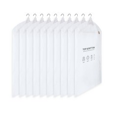 comet 簡約現代風白色西裝防塵套, 1入, 10個
