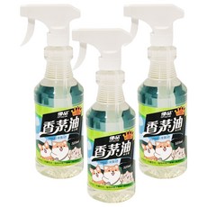 優品 森之萃噴槍 525ml 台灣製造, 3瓶, 香茅