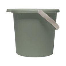 GINII 基尼 質感加厚手提水桶 3L 聚丙烯PP材質 耐熱100度 耐冷-20度, 莫蘭迪綠, 1個