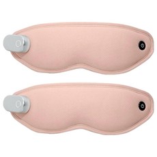 3ZeBra 無線冷熱敷按摩眼罩 274 x 90mm 珊瑚粉 71g, 2個, G05-41-2, 1入