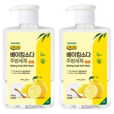 SUGAR BUBBLE 去油膩小蘇打廚房洗潔精 檸檬, 2個, 750ml