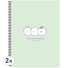 모닝글로리 2500 완전두꺼운 연습장 좌철, 랜덤발송, 2개