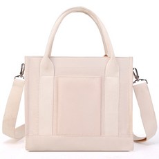 女款單肩手提2用尿布包, 米色