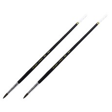 화홍 담비 우이모 둥근 수채화붓 782, 8호, 2개