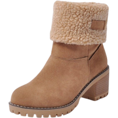 빈슈 여성용 파스텔 색 방한 부츠