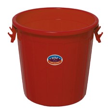 KSY 多用途塑膠圓形萬用容器 35L B-213, 紅色