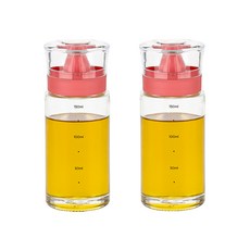 시노글라스 키텐실 실리콘 오일병 S CAP 코랄, 2개, 170ml