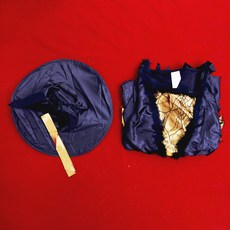 女性金色女巫萬聖節服裝 W-0042