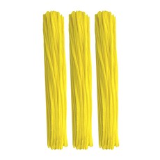 曼德哈比 彩色細毛根鐵絲, 300個, 黃色