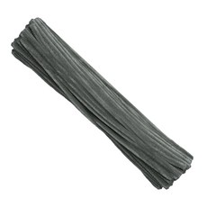 만들하비 칼라 색상 가는 털모루 철사, 그레이, 100개