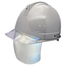 동명 고급형 투구형 투명창 실버보안경 안전모, 그레이, 1개