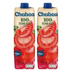 CHABAA 啜吧 番茄果汁, 1L, 2瓶
