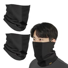 GROOVSTAR Jeko GRS 發熱面罩圍脖, 黑色, 2個