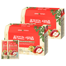 GNM자연의품격 품격있는 사과즙, 100ml, 60개