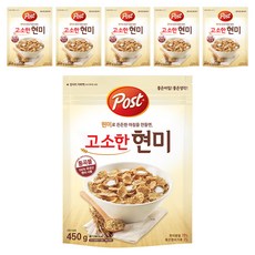 Post 糙米早餐麥片, 450g, 6袋