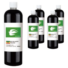 룰리커피 콜드브루 커피 원액 에티오피아, 500ml, 1개입, 5개