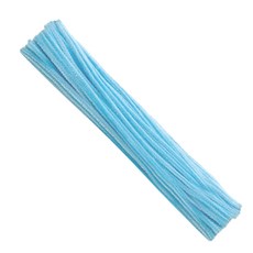 曼德哈比 彩色細毛根鐵絲, 100個, 淺藍色