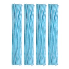 曼德哈比 彩色細毛根鐵絲, 400個, 淺藍色