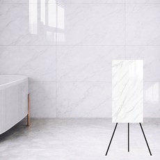 Onareum 防水大理石紋磁磚圖案自黏式翻新壁紙 10入, 白色大理石