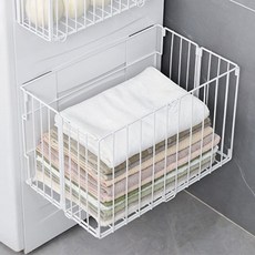 LaChouette 大容量可折疊磁吸洗衣籃, 白色