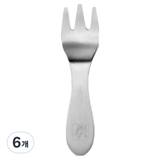 라임올리브 스텐304 디저트 미니 포크, 실버, 6개