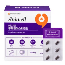 대웅펫애니웰 반려동물 영양제, 60정, 눈물개선/눈건강, 1개