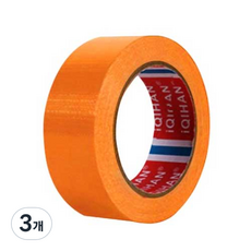 다다 고점도 강력 면 테이프 40mm x 50m, 진 오렌지, 3개