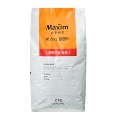 맥스웰하우스 동서 오리지날모카골드원두, 홀빈(분쇄안함), 2kg, 1개