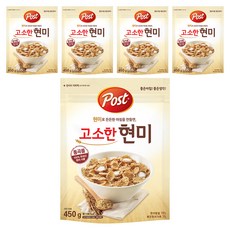 Post 糙米早餐麥片, 450g, 5袋