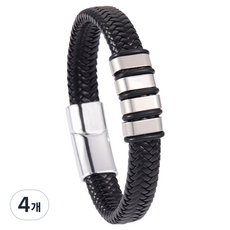 퍼스트리버 감성 패션팔찌 4단추 19cm, 4개