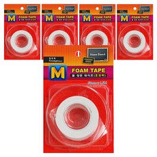 M시리즈 아크릴폼 양면 테이프 초강력 50mm x 1.5m, 5개