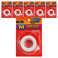 M시리즈 아크릴폼 양면 테이프 초강력 50mm x 1.5m, 6개