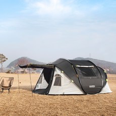 스노우라인 팝업 패밀리 4 원터치 텐트, 아이보리, 4인