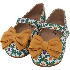 balsori Baby Jam 女童蝴蝶結點綴花朵平底鞋