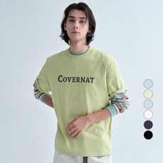 커버낫 남녀공용 통기성 센터 어센틱 반팔 티셔츠