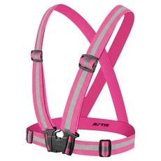 X밴드 안전 반사조끼, 핑크, 1개