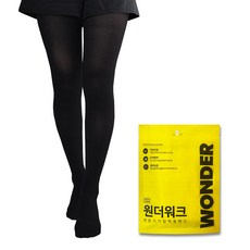 원더워크 의료용 압박스타킹 발막힘 블랙, 1개, 팬티형