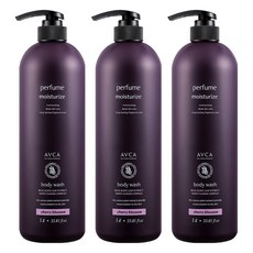 香水保濕沐浴露 櫻花香味, 1L, 3瓶