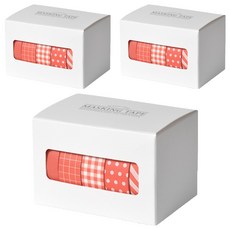 Monolike 紙膠帶 5捲入, 珊瑚, 3組