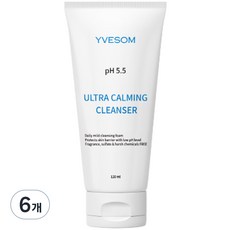 입솜 비건 약산성 pH5.5 울트라 카밍 클렌저, 6개, 120ml