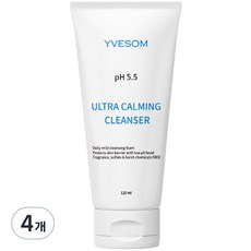 입솜 비건 약산성 pH5.5 울트라 카밍 클렌저, 4개, 120ml