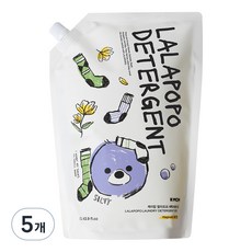 케이맘 랄라포포 유아용 세탁세제 목련향 리필, 5개, 1.3L