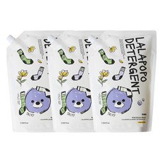 케이맘 랄라포포 유아용 세탁세제 목련향 리필, 3개, 1.3L