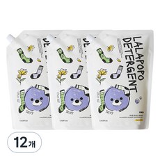 케이맘 랄라포포 유아용 세탁세제 목련향 리필, 12개, 1.3L