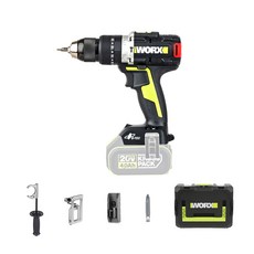 WORX 충전해머드릴 베어툴 20V BL WU377.91, 1개