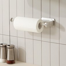 Chloe Homedeco 免鑽孔 3M強力吸壁 不鏽鋼廚房紙巾架, 1個