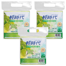 輕時代 花香清潔袋 檸檬 500g 24張, 45L, 3包