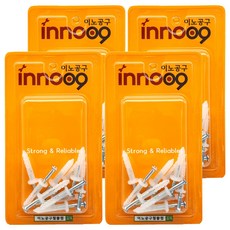Innotime 一體式混凝土壁虎螺絲(5x40mm) 10入 NIT601, 40套