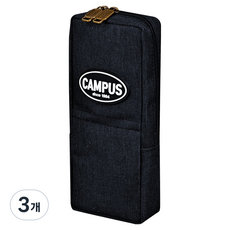 포포팬시 캠퍼스 자석 스탠드 펜파우치, 3개, 네이비