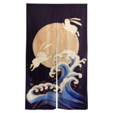 LASSLEY 蕾絲妮 絨面舒柔門簾, 月兔